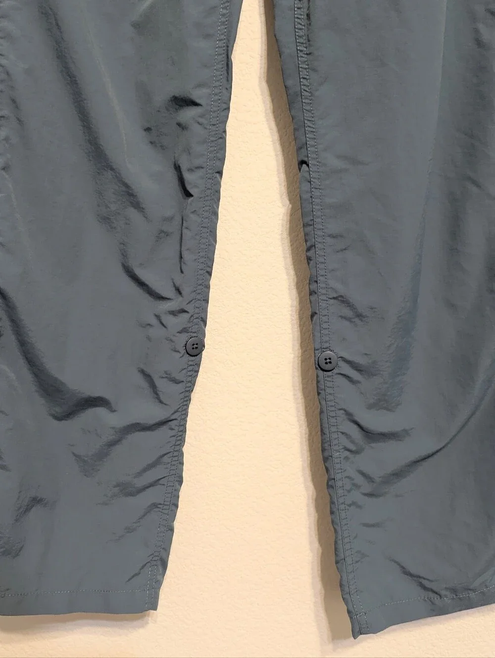 Gramicci Convertible Pants Mens Large 31”Inseam Blue Nylon Stretch Belted